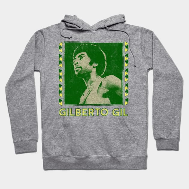 Gilberto Gil / Retro Original Fan Art Design Hoodie by DankFutura